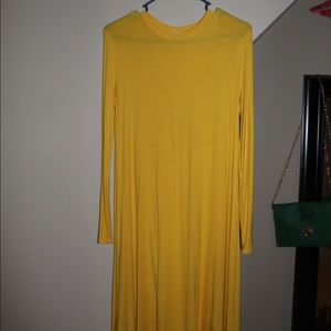 long boutique yellow dress